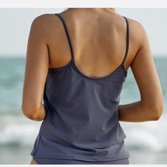 Walk on The Beach Tiered Ruffled Tankini set  Size XL NEW - Picture 2 of 8